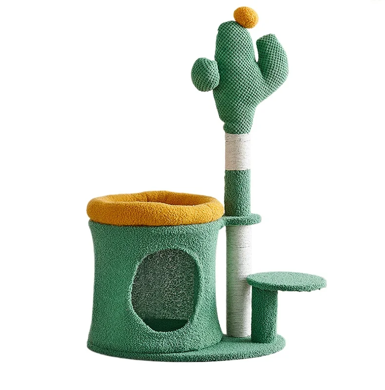 Cactus cat climbing frame litter cat tree integrated large does not occupy the shelf sisal cat scratching column
Cactus cat climbing frame litter cat tree integrated large does not occupy the shelf sisal cat scratching column