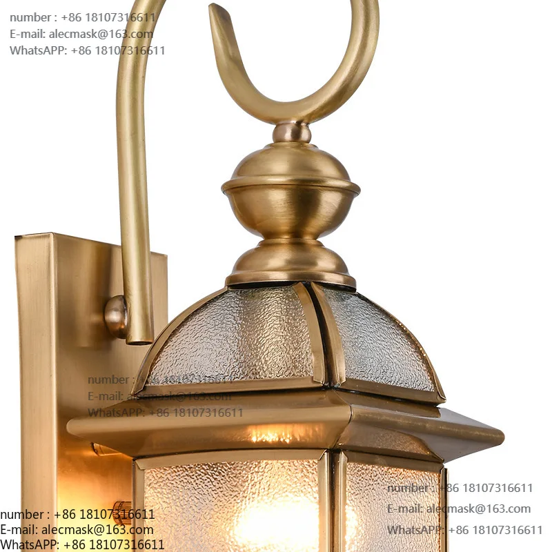 European outdoor wall lights, American all-copper waterproof wall lights, balcony corridor aisle courtyards
European outdoor wall lights, American all-copper waterproof wall lights, balcony corridor aisle courtyards