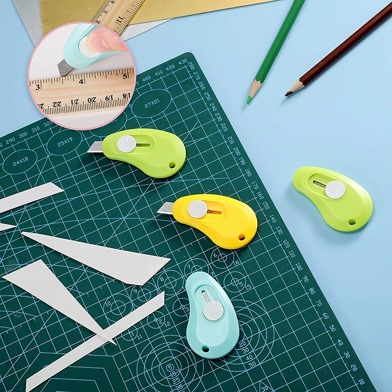 MOHAMM 12 PCS Mini Retractable Utility Knife Cutter Slides Open for Scrapbook Journal Paper Cutting DIY Craft Projects
MOHAMM 12 PCS Mini Retractable Utility Knife Cutter Slides Open for Scrapbook Journal Paper Cutting DIY Craft Projects