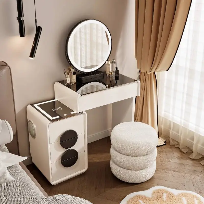 White Beauty Dressing Table Cosmetics Girl Women Luxury Modern Living Room Vanity Table Drawers Penteadeira Trendy Furniture
White Beauty Dressing Table Cosmetics Girl Women Luxury Modern Living Room Vanity Table Drawers Penteadeira Trendy Furniture