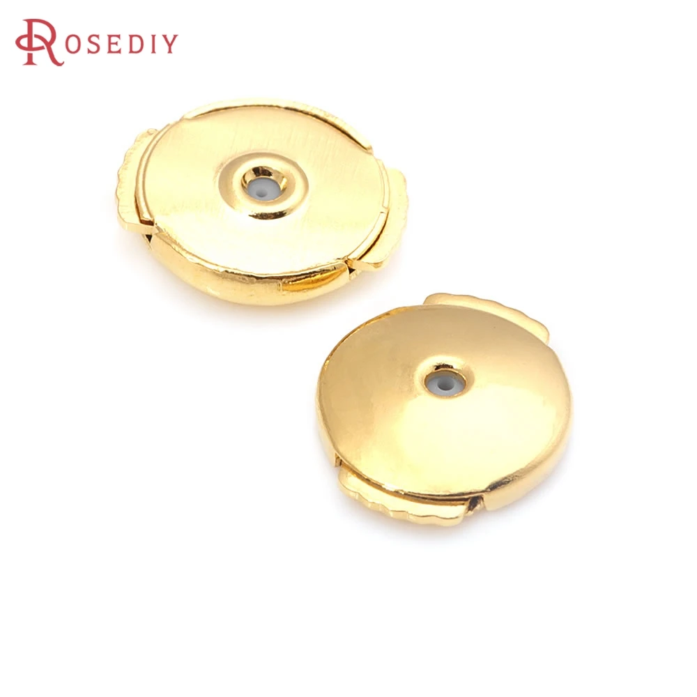 10PCS 18K Gold Color Brass Round Stud Earring Back Stopper Jewelry Making Supplies Earrings Diy Accessories
10PCS 18K Gold Color Brass Round Stud Earring Back Stopper Jewelry Making Supplies Earrings Diy Accessories