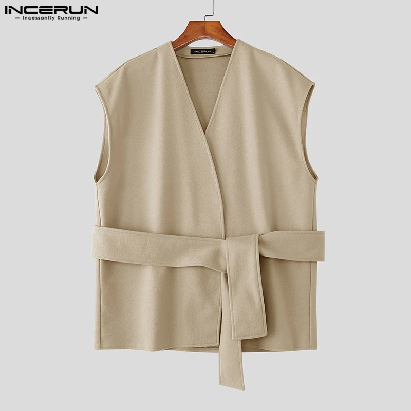 INCERUN мужские жилеты однотонные из смеси искусственной шерсти с v-образным вырезом без рукавов мужские жилеты уличная одежда 2025 повседневные жилеты на шнуровке с поясом
INCERUN мужские жилеты однотонные из смеси искусственной шерсти с v-образным вырезом без рукавов мужские жилеты уличная одежда 2025 повседневные жилеты на шнуровке с поясом