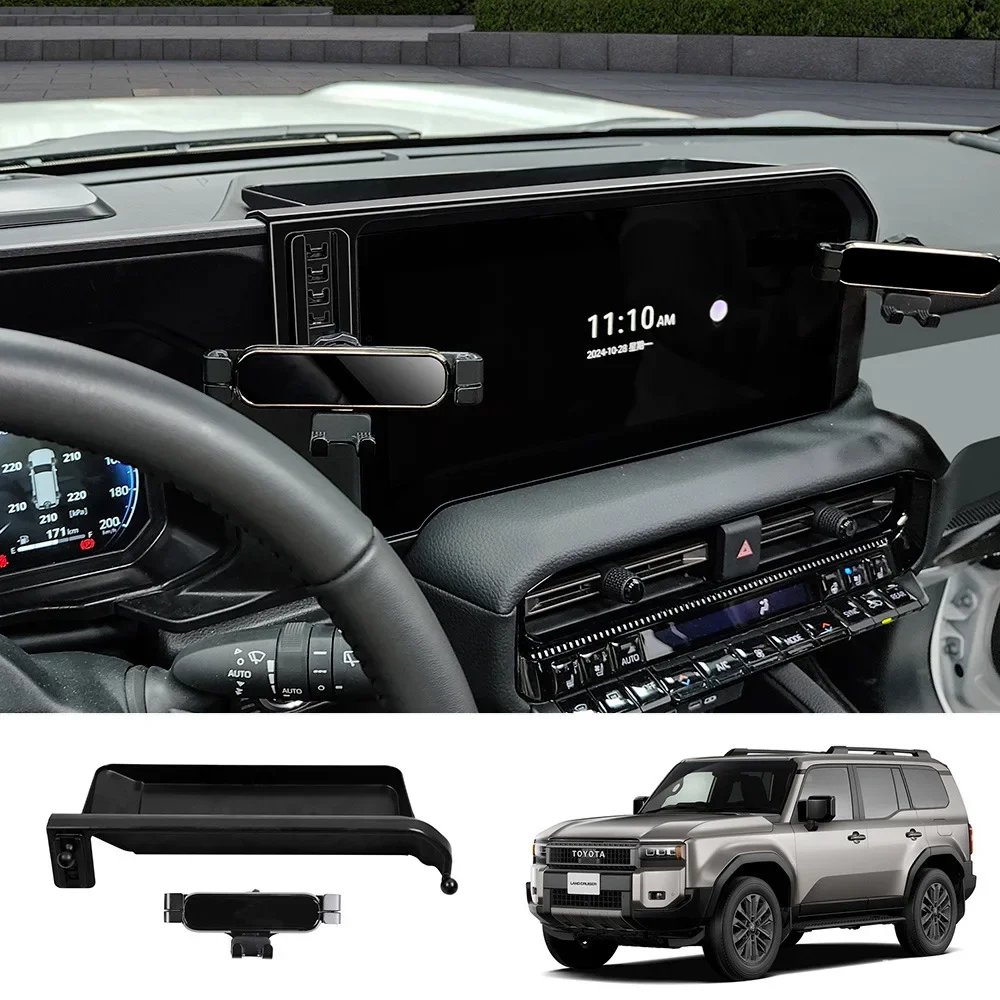 Автомобильный держатель для телефона Toyota Prado 2024 LC250 с ящиком для хранения, навигационный экран, фиксированная подставка для мобильного телефона, автомобильное крепление LHD
Автомобильный держатель для телефона Toyota Prado 2024 LC250 с ящиком для хранения, навигационный экран, фиксированная подставка для мобильного телефона, автомобильное крепление LHD