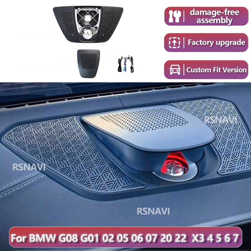 RSNAVI Factory settings For BMW G20 G22 G08 G01 X3 G02 X4 G05 X5 G06 X6 G07 X7 2017-2024 LED Motorized Lifting Center Speaker
RSNAVI Factory settings For BMW G20 G22 G08 G01 X3 G02 X4 G05 X5 G06 X6 G07 X7 2017-2024 LED Motorized Lifting Center Speaker