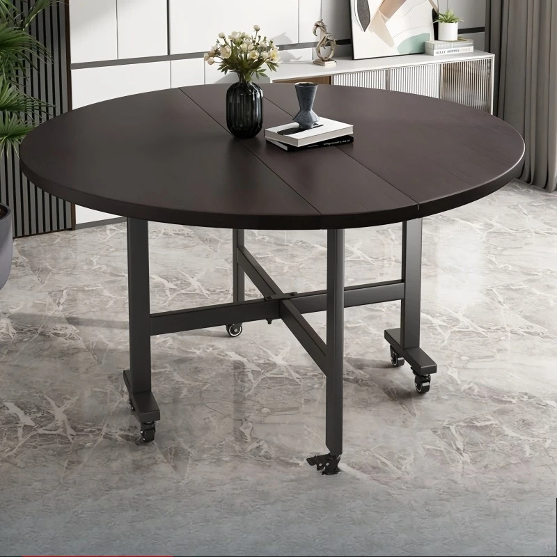 Folding dining table household small apartment foldable eating table simple restaurant round
Folding dining table household small apartment foldable eating table simple restaurant round