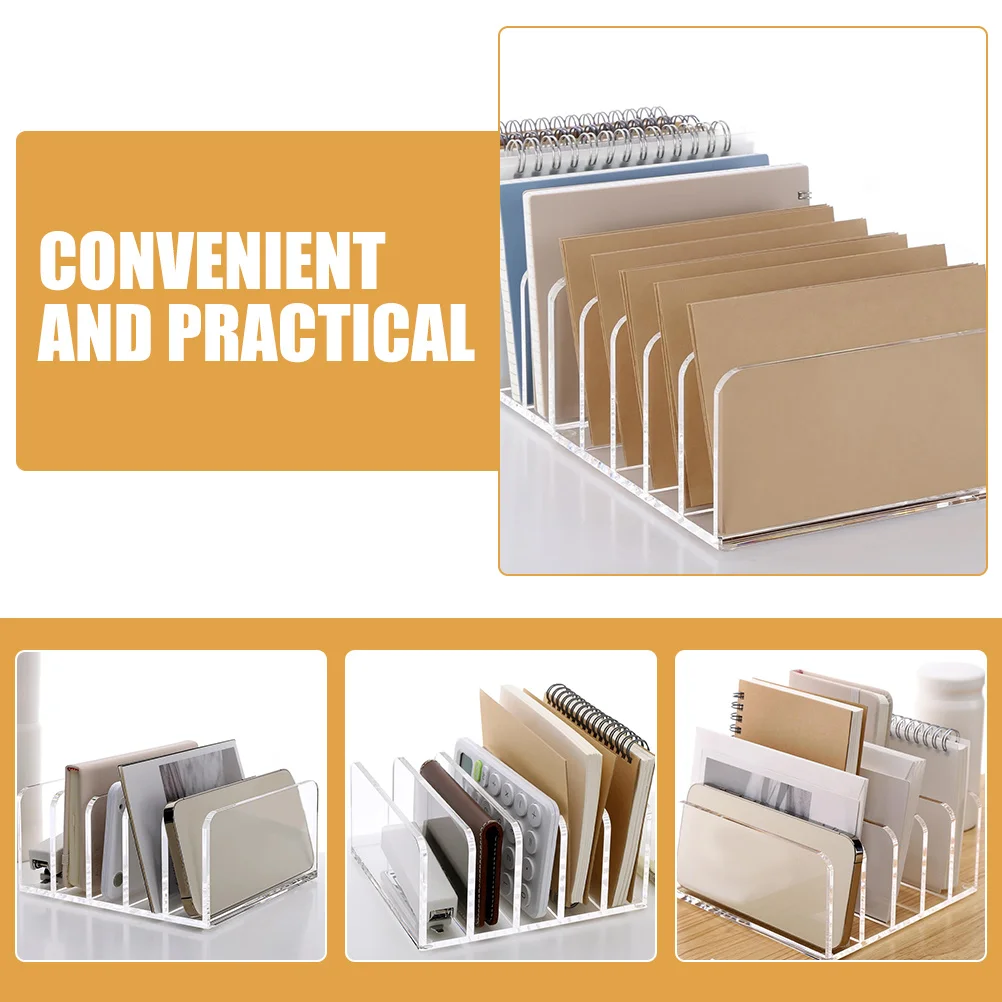 File Holder Desktop Book Rack Acrylic Organizer Vertical Office Magazine Storage Home Supply Letter Racks for Home
File Holder Desktop Book Rack Acrylic Organizer Vertical Office Magazine Storage Home Supply Letter Racks for Home