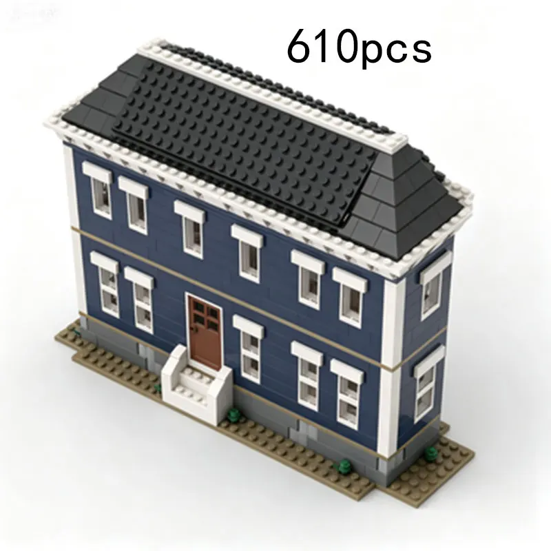 MOC European Streetscape Villa Model, Two-Story Residence, Small Particle Assembly Building Block Toy Ornament Gift (610pcs)
MOC European Streetscape Villa Model, Two-Story Residence, Small Particle Assembly Building Block Toy Ornament Gift (610pcs)