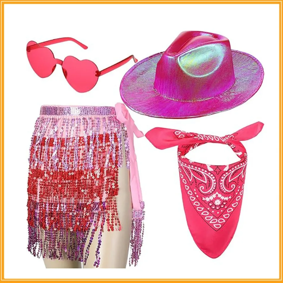 Funny Party Women Western Pink Cowgirl Fluffy Cowboy Glitter Hat Carnival Costume Accessory for Party Wear Hat Set
Funny Party Women Western Pink Cowgirl Fluffy Cowboy Glitter Hat Carnival Costume Accessory for Party Wear Hat Set