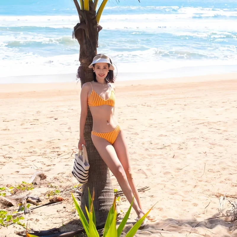 Yang Caiyu Orange Pure Desire Sexy Girl Bikini Separation Swimming Suit Vaion Bather Women's Sport Yoga Fitn Fan Goods
Yang Caiyu Orange Pure Desire Sexy Girl Bikini Separation Swimming Suit Vaion Bather Women's Sport Yoga Fitn Fan Goods