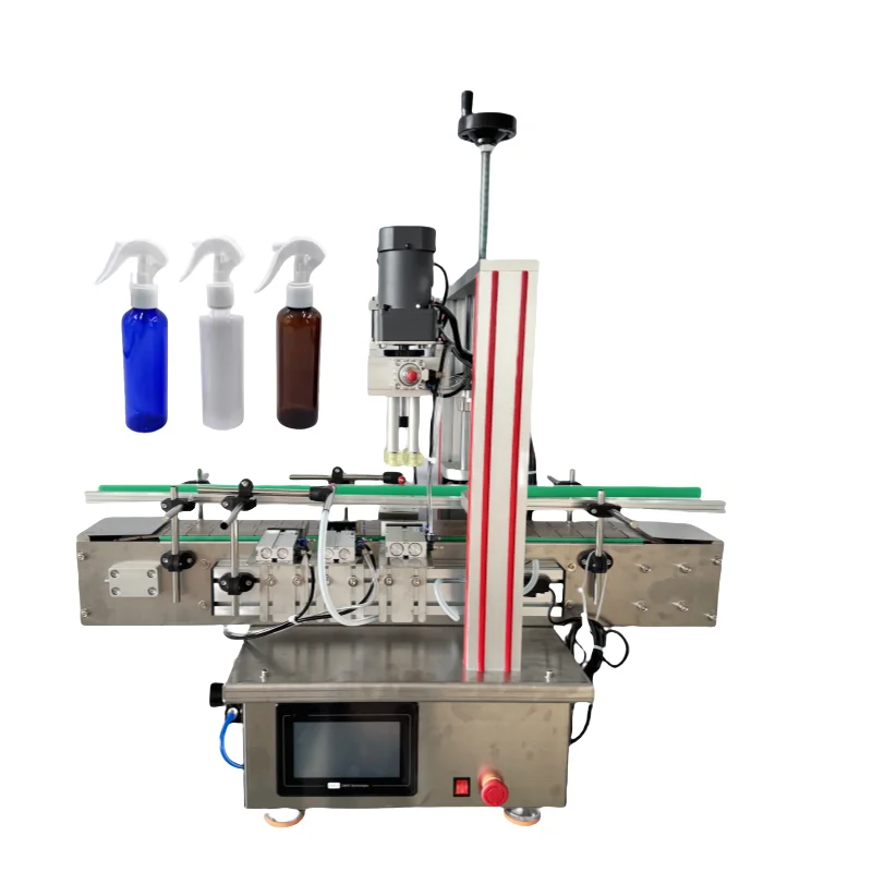 Automatic Single Head Screw Pet Bottle Capping Machine For Plastic Cap Bing Machine Spray Bottle Capping Machine