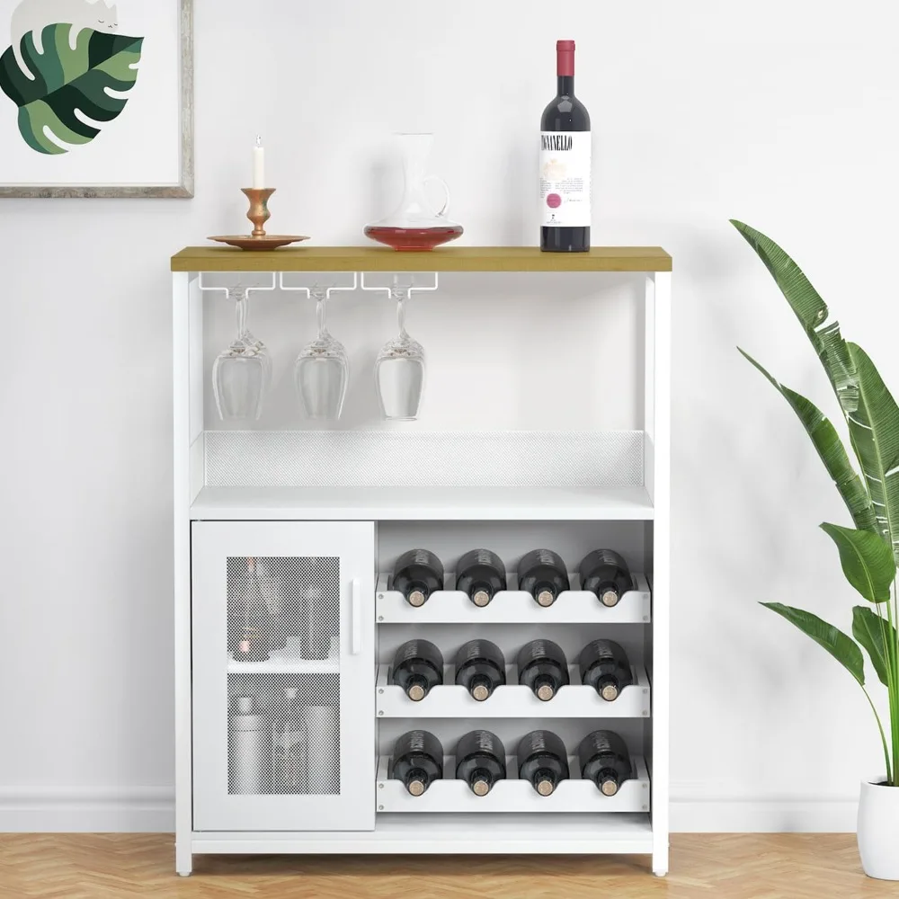 Coffee Wine Bar Cabinet with Storage and Detachable Rack, Farmhouse Sideboard and Buffet Cabinet with Glass Holder
Coffee Wine Bar Cabinet with Storage and Detachable Rack, Farmhouse Sideboard and Buffet Cabinet with Glass Holder