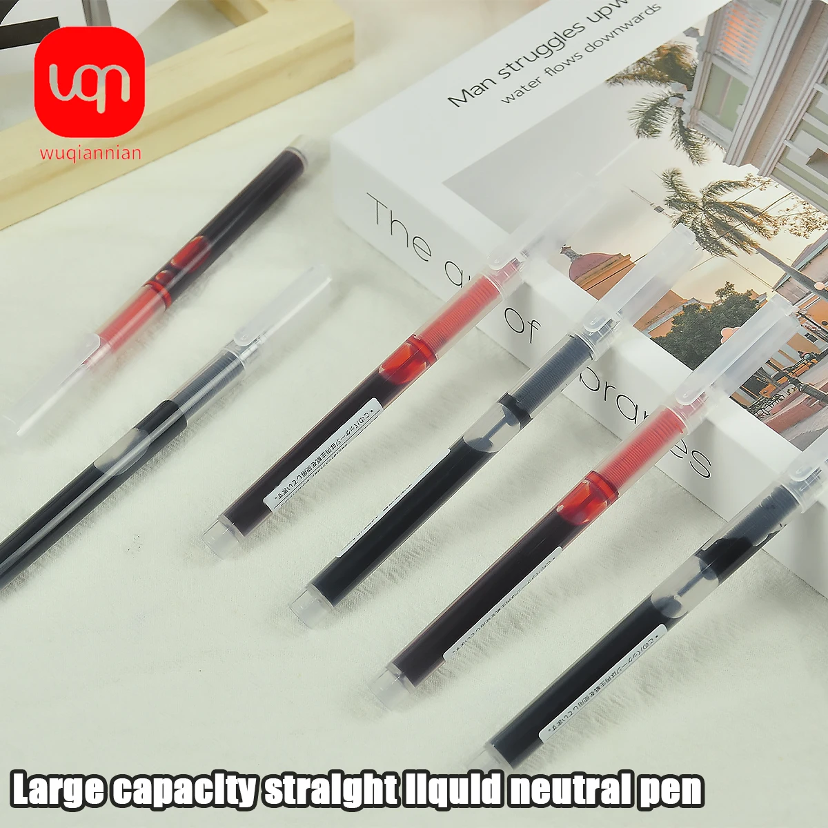 WQN-3/6/12 Large Capacity Liquid Gel Signature Pens, Waterproof, Quick-Drying, 0.5mm Tip, School and Office Supplies
WQN-3/6/12 Large Capacity Liquid Gel Signature Pens, Waterproof, Quick-Drying, 0.5mm Tip, School and Office Supplies