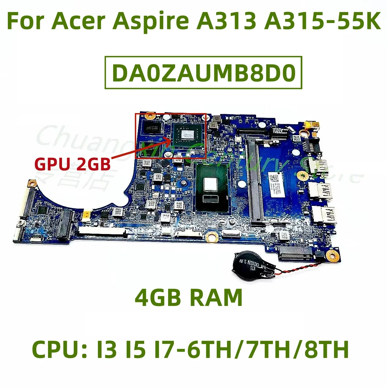 DA0ZAUMB8D0 для ноутбука Acer Aspire A313 A315-55K с процессором: I3 I5 I7-6TH/7TH/8TH 2G GPU 4 ГБ ОЗУ 100% тест ОК доставка
DA0ZAUMB8D0 для ноутбука Acer Aspire A313 A315-55K с процессором: I3 I5 I7-6TH/7TH/8TH 2G GPU 4 ГБ ОЗУ 100% тест ОК доставка