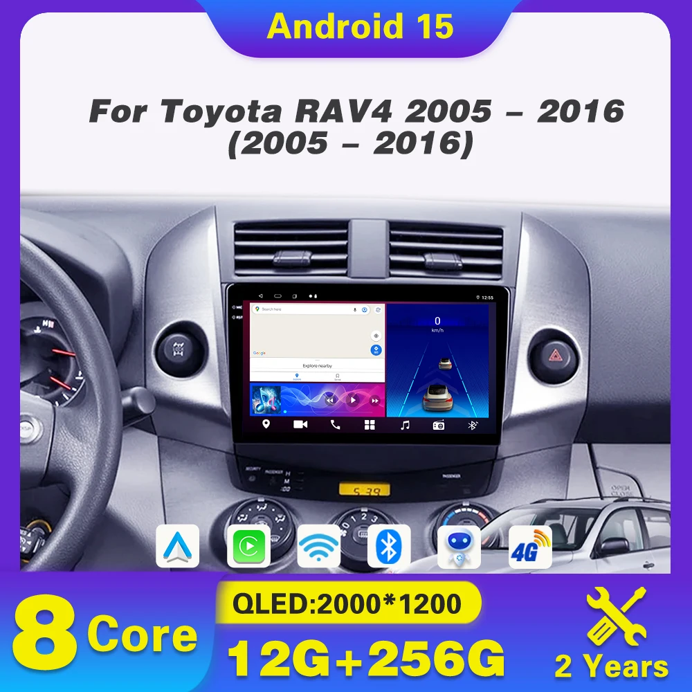 Android 15 Car Radio Carplay For Toyota RAV4 2005 - 2016 Multimedia Video GPS Navigation Bluetooth stereo 2din no 2din dvd
Android 15 Car Radio Carplay For Toyota RAV4 2005 - 2016 Multimedia Video GPS Navigation Bluetooth stereo 2din no 2din dvd