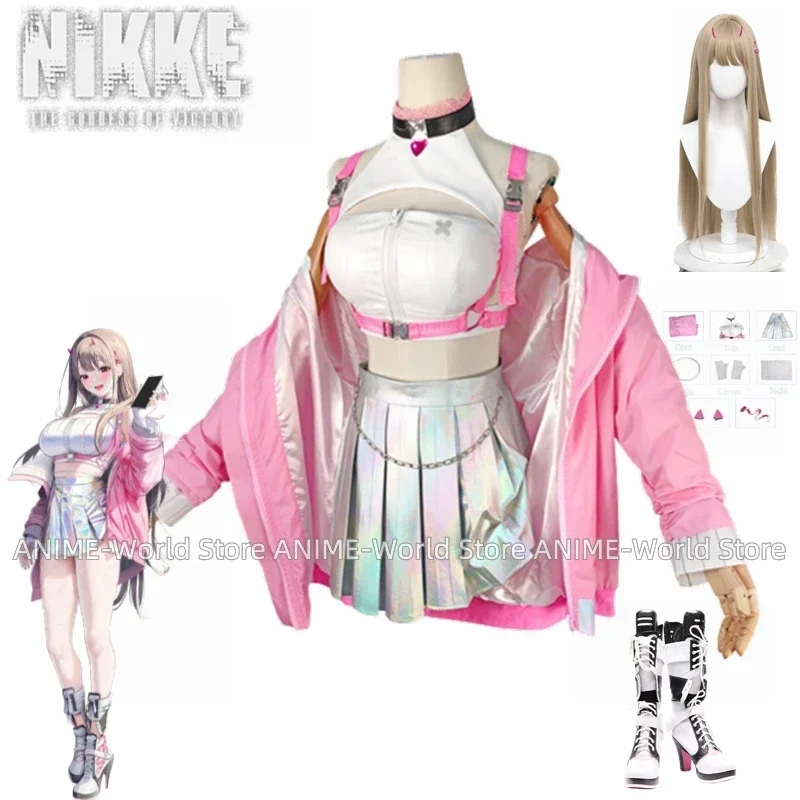 Игра NIKKE Goddess of Victory Viper Косплей Костюм Женский Viper Сексуальный Розовый Костюм Парик Обувь Хэллоуин Карнавальный Костюм 
Игра NIKKE Goddess of Victory Viper Косплей Костюм Женский Viper Сексуальный Розовый Костюм Парик Обувь Хэллоуин Карнавальный Костюм