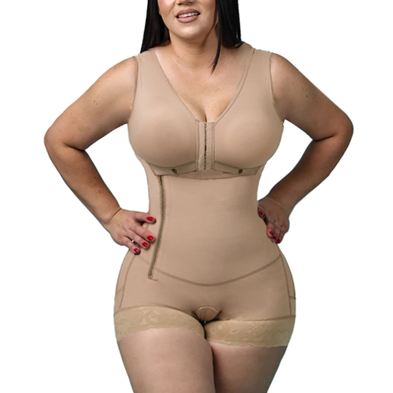 High Compression Girdle With Sleeveless Bra Slimming Bodysuit With Zipper Waist Trainer Body Shaper Tummy
High Compression Girdle With Sleeveless Bra Slimming Bodysuit With Zipper Waist Trainer Body Shaper Tummy
