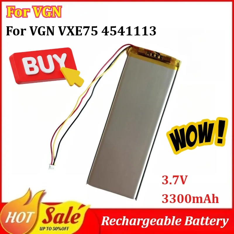 New 3.7V 3300mAh Wireless Mechanical Keyboar Battery for VGN VXE75 4541113 Expansion Large Capacity Replacement Battery
New 3.7V 3300mAh Wireless Mechanical Keyboar Battery for VGN VXE75 4541113 Expansion Large Capacity Replacement Battery