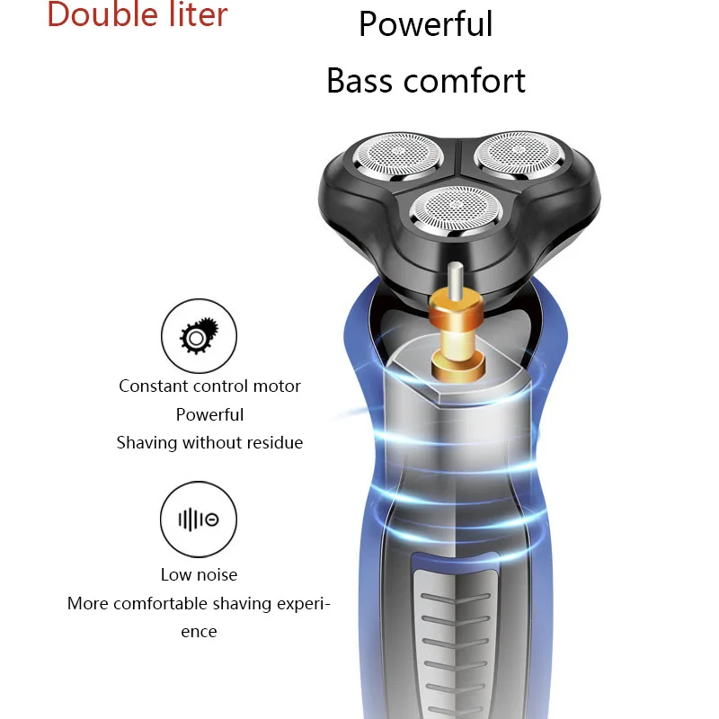 Double Liter Men'S Electric Shaver Whole Body Washing Rechargeable Car Mounted Rotary Blade Razor
Double Liter Men'S Electric Shaver Whole Body Washing Rechargeable Car Mounted Rotary Blade Razor