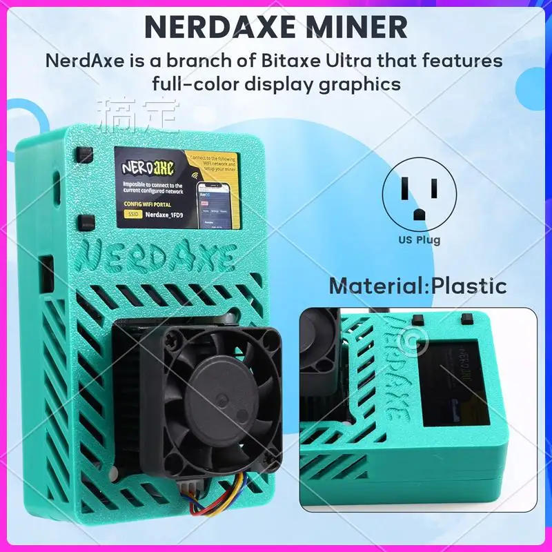 ABT-Nerdaxe Bitaxe Miner 500Gh/S BM1366 ASIC Chip Nerdminer Lottery Mining Miner Solo Lottery BTC Miner US PLUG
ABT-Nerdaxe Bitaxe Miner 500Gh/S BM1366 ASIC Chip Nerdminer Lottery Mining Miner Solo Lottery BTC Miner US PLUG