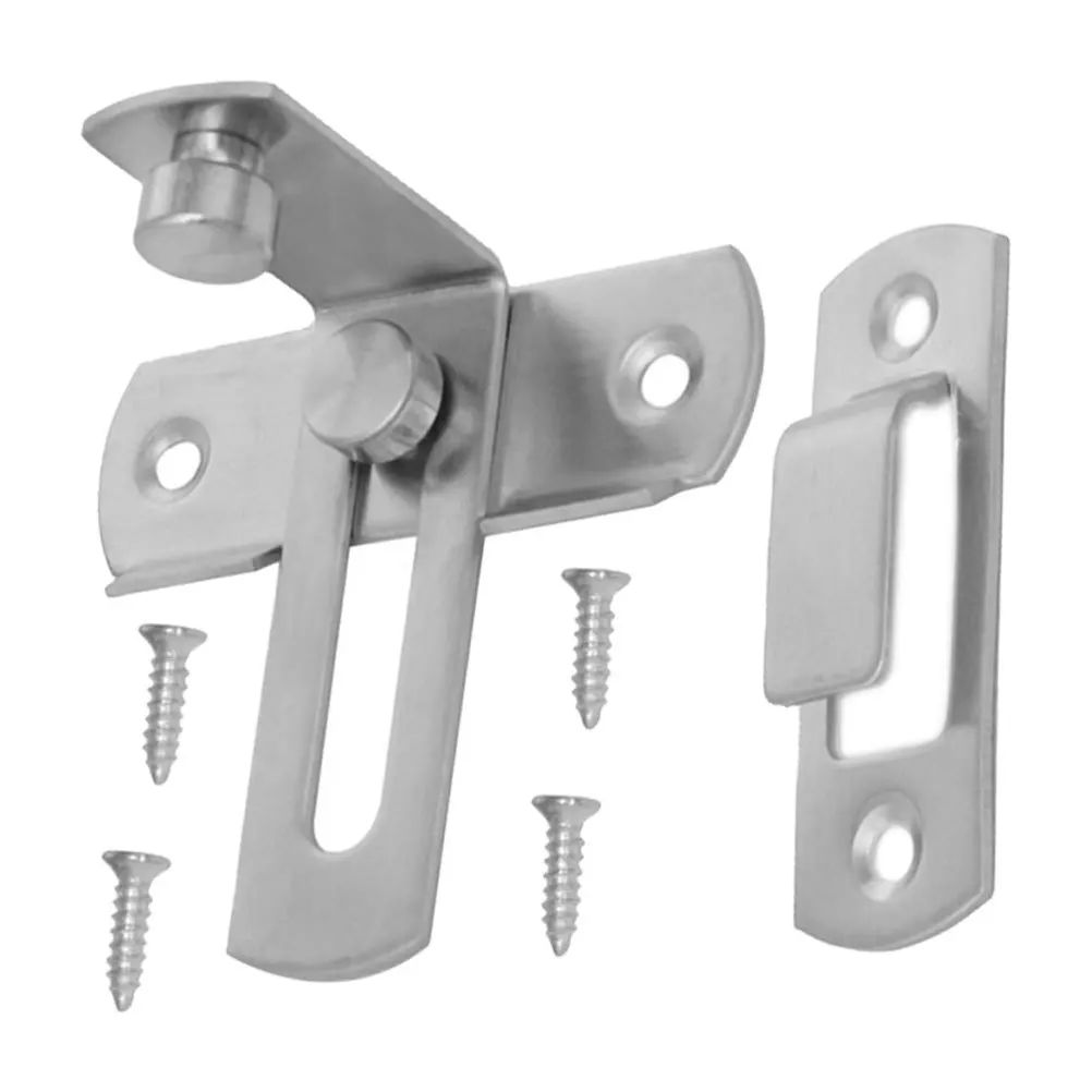 Slide Bolt Latch Stainless Steel Right Angle Door Lock for Bathroom Wardrobe Cabinet Sliding Door Security Latch Hardware
Slide Bolt Latch Stainless Steel Right Angle Door Lock for Bathroom Wardrobe Cabinet Sliding Door Security Latch Hardware