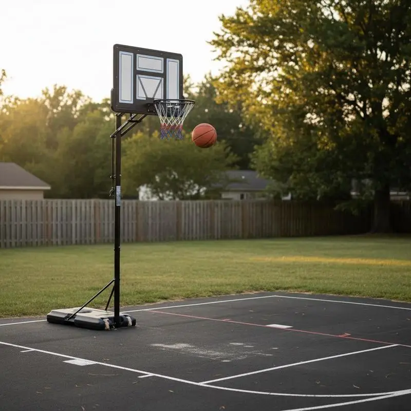 Adjustable Basketball Goal 4-10 ft Height for Driveway Backyard Gym, 44 inch Backboard Portable System Wheels Fillable Base Kids Adults Training Set
Adjustable Basketball Goal 4-10 ft Height for Driveway Backyard Gym, 44 inch Backboard Portable System Wheels Fillable Base Kids Adults Training Set