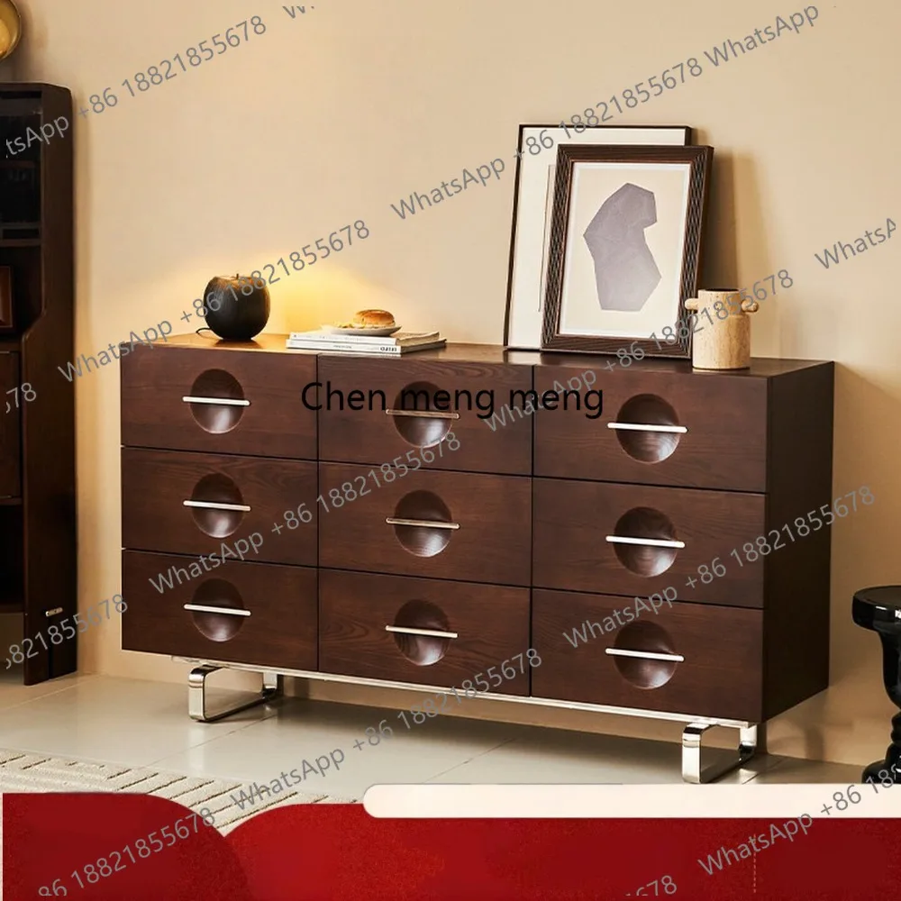 Medieval style nine chest cabinets, modern simple living room storage cabinets, retro dining side cabinets against the wall
Medieval style nine chest cabinets, modern simple living room storage cabinets, retro dining side cabinets against the wall