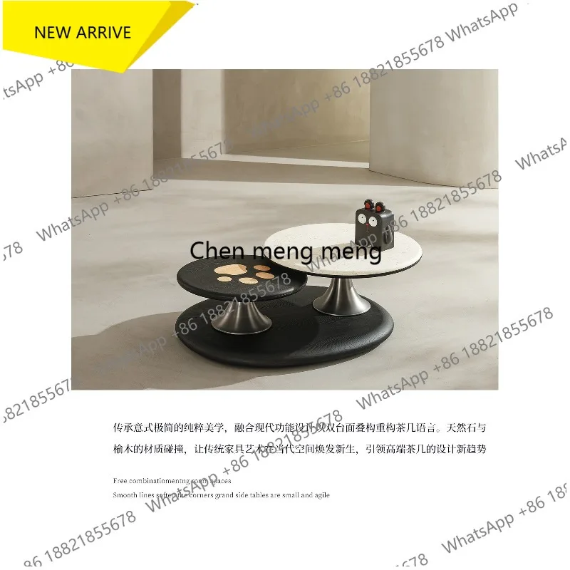 G153 Italian minimalist travertine coffee table light luxury high-end living room household small apartment paint round art
G153 Italian minimalist travertine coffee table light luxury high-end living room household small apartment paint round art