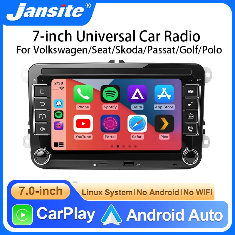 7" Car MP5 Player FM RDS Radio Linux OS BT Wireless Carplay Android Auto Mirrorlink For Volkswagen/Seat/Skoda/Passat/Golf/Polo
7" Car MP5 Player FM RDS Radio Linux OS BT Wireless Carplay Android Auto Mirrorlink For Volkswagen/Seat/Skoda/Passat/Golf/Polo