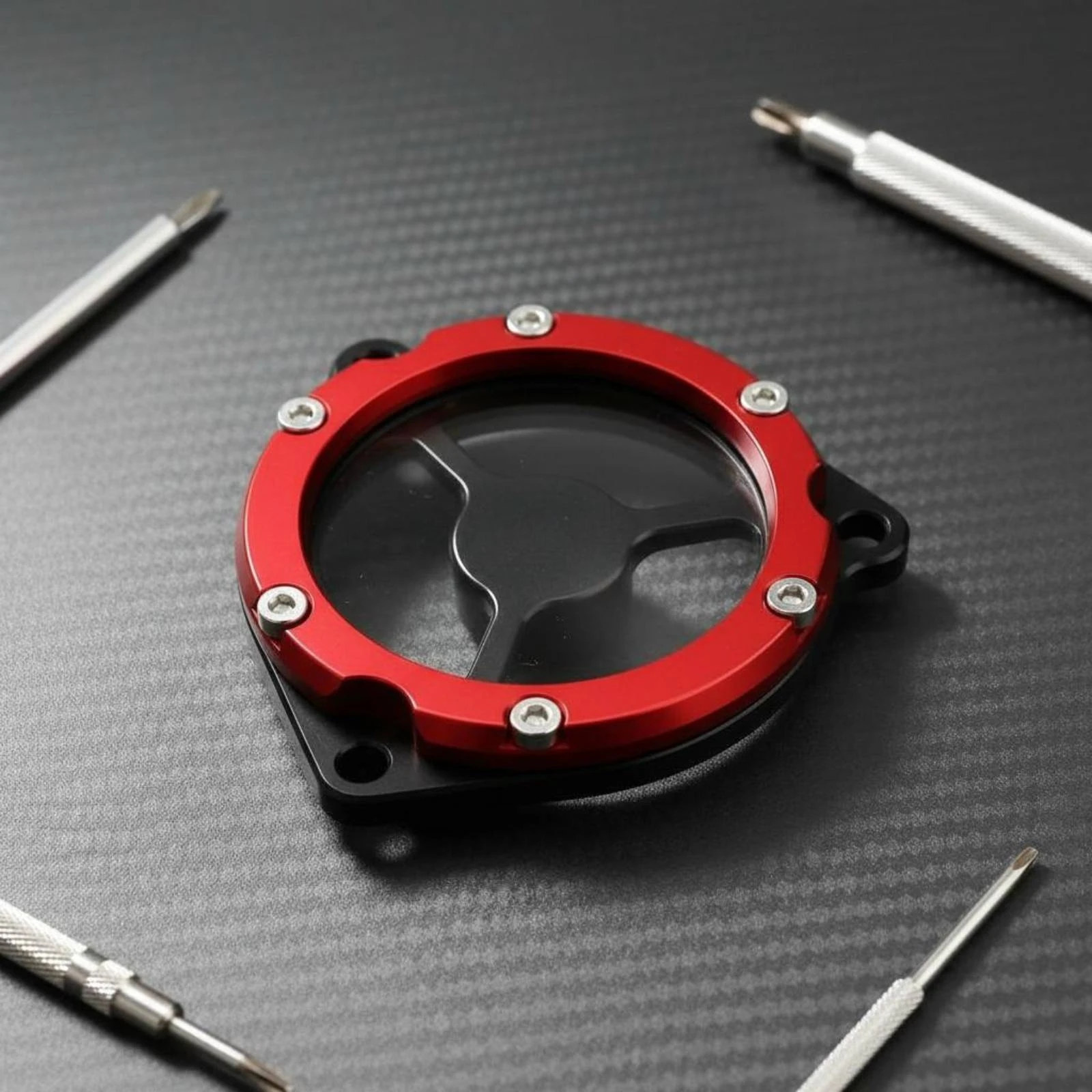 Motorcycle Engine Cover Decoration CNC-Machined Aluminum Engine Cover Vehicle Part Black Base 118 G
Motorcycle Engine Cover Decoration CNC-Machined Aluminum Engine Cover Vehicle Part Black Base 118 G
