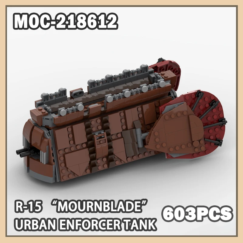 MOC-218612 R-15“Mournblade”Urban Enforcer Tank Building Blocks Space War Concept Model Star Bricks DIY Set Gift Christmas 603PCS
MOC-218612 R-15“Mournblade”Urban Enforcer Tank Building Blocks Space War Concept Model Star Bricks DIY Set Gift Christmas 603PCS