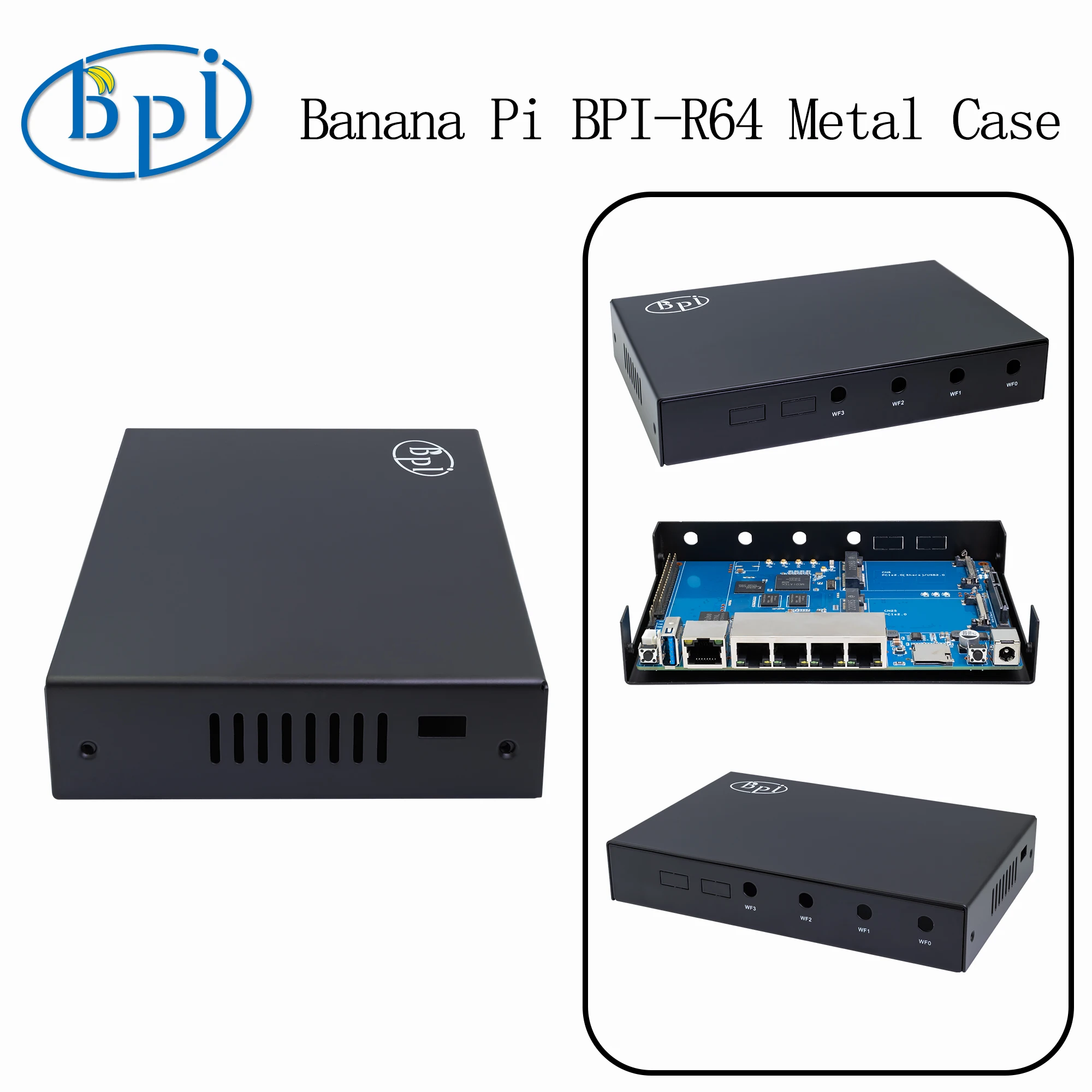 BPI-R64 Metal Case for Banana Pi Router Board Accessories
