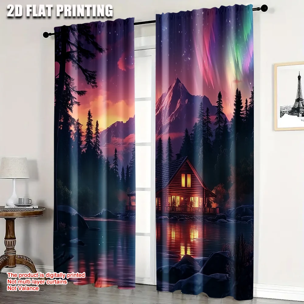 2pc, Scene Curtains Mountain Fabric,Without Electricity Festive Wall Decor Use for bedroom living room decoration
2pc, Scene Curtains Mountain Fabric,Without Electricity Festive Wall Decor Use for bedroom living room decoration