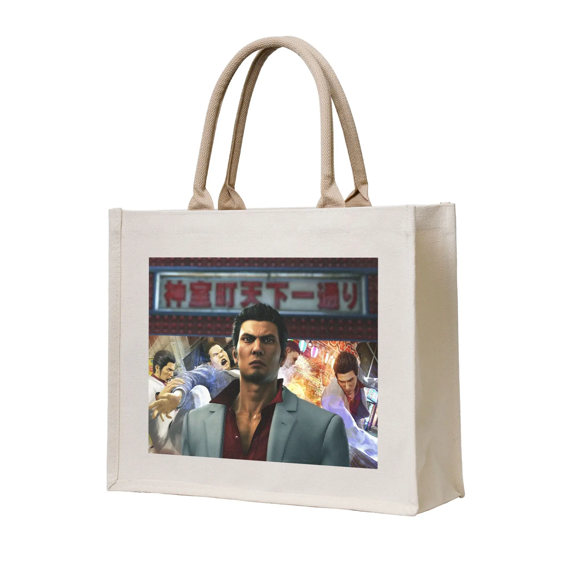 Добро пожаловать в Kamurocho Kiryu Kazuma: Холщовая сумка-тоут, складная сумка для девочек, дорожная сумка через плечо.
Добро пожаловать в Kamurocho Kiryu Kazuma: Холщовая сумка-тоут, складная сумка для девочек, дорожная сумка через плечо.
