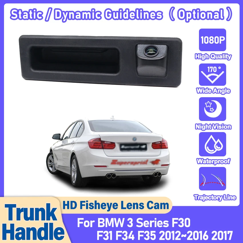 Автомобильная камера заднего вида с ручкой багажника для BMW 3 серии F30 F31 F34 F35 2012 ~ 2014 2015 2016 2017 динамическая линия парковки
Автомобильная камера заднего вида с ручкой багажника для BMW 3 серии F30 F31 F34 F35 2012 ~ 2014 2015 2016 2017 динамическая линия парковки