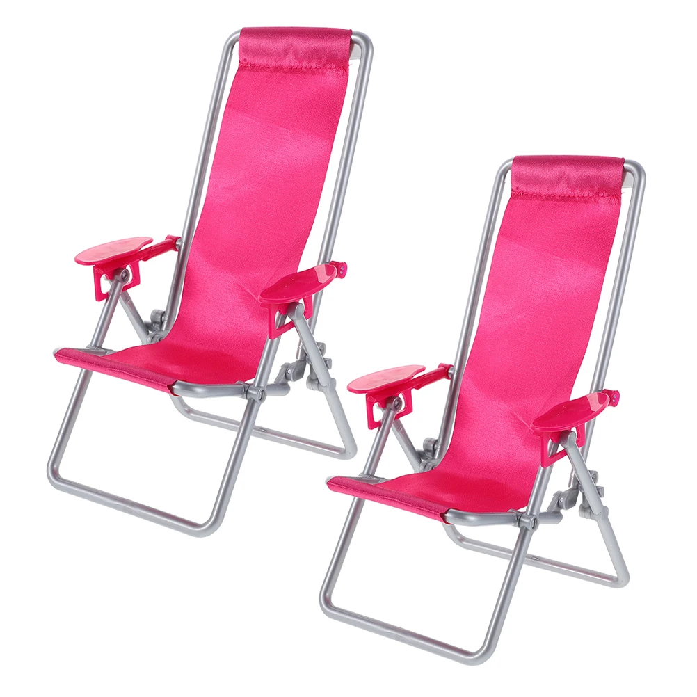 2 Pcs Pink Beach Chair Ornaments Dollhouse Furniture Mini Accessories Decoration Desk Seaside
2 Pcs Pink Beach Chair Ornaments Dollhouse Furniture Mini Accessories Decoration Desk Seaside