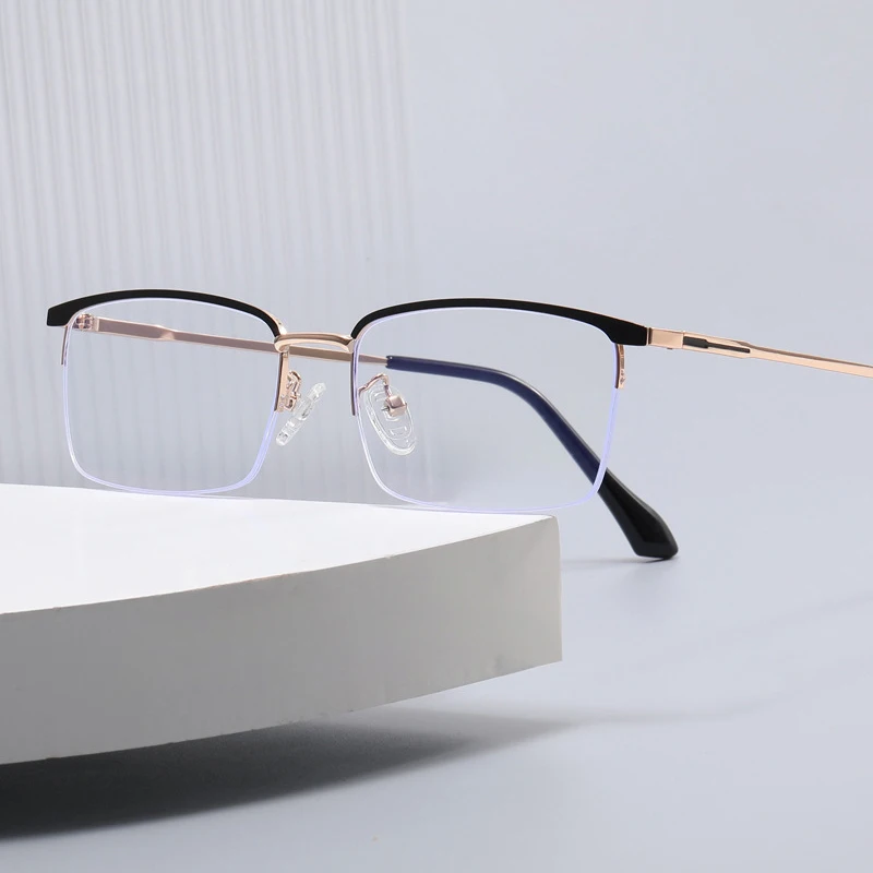 New Fashion Men Business Semirim Titanium Alloy Anti Blue Light Reading Glasses Magnifier Hyperopia Presbyopic Spectacles 0~+4.0
New Fashion Men Business Semirim Titanium Alloy Anti Blue Light Reading Glasses Magnifier Hyperopia Presbyopic Spectacles 0~+4.0