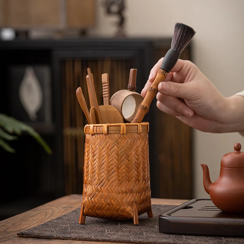 LH Handmade Bamboo Tea Cone Retro Storage Pen Holder Tea Ceremony Spare Parts
LH Handmade Bamboo Tea Cone Retro Storage Pen Holder Tea Ceremony Spare Parts