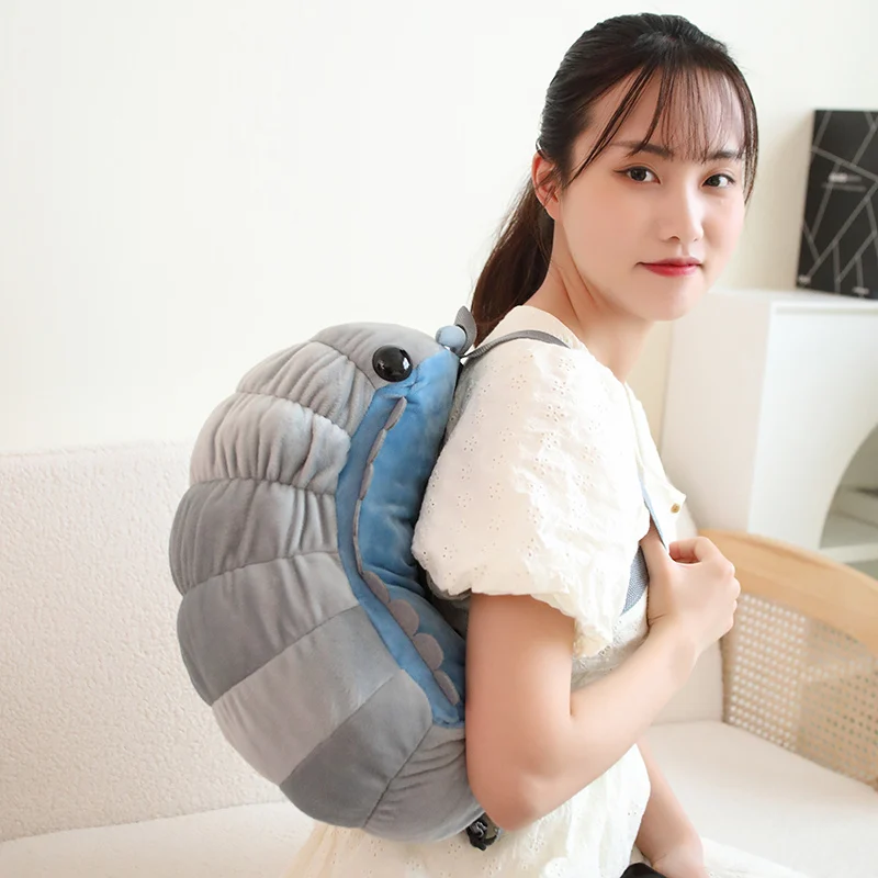 Pill-bug Insect Plush Backpack Stuffed Blue Grey Like Real Animal Double Shoulder Bag Plushie Men Boys Gift
Pill-bug Insect Plush Backpack Stuffed Blue Grey Like Real Animal Double Shoulder Bag Plushie Men Boys Gift