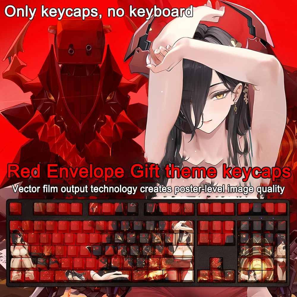 108 Keys/set Azur Lane Keycaps PBT Dye Subbed Prinz Eugen Keycaps Cherry Anime Cartoon Gaming Key Caps For ANSI 61 87 104 108
108 Keys/set Azur Lane Keycaps PBT Dye Subbed Prinz Eugen Keycaps Cherry Anime Cartoon Gaming Key Caps For ANSI 61 87 104 108