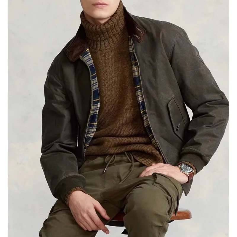 Мужская куртка в стиле ретро, водонепроницаемая, из вощеной ткани, для походов, с воротником, Harlan G9, класса люкс, из хлопка, свободного кроя, с длинными рукавами
Мужская куртка в стиле ретро, водонепроницаемая, из вощеной ткани, для походов, с воротником, Harlan G9, класса люкс, из хлопка, свободного кроя, с длинными рукавами