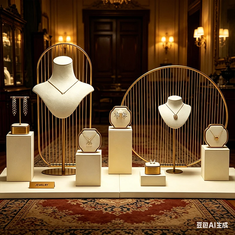 Counter jewelry display props ultra-fine fiber jewelry display stand ring, necklace, earring and pendant jewelry display rack
Counter jewelry display props ultra-fine fiber jewelry display stand ring, necklace, earring and pendant jewelry display rack