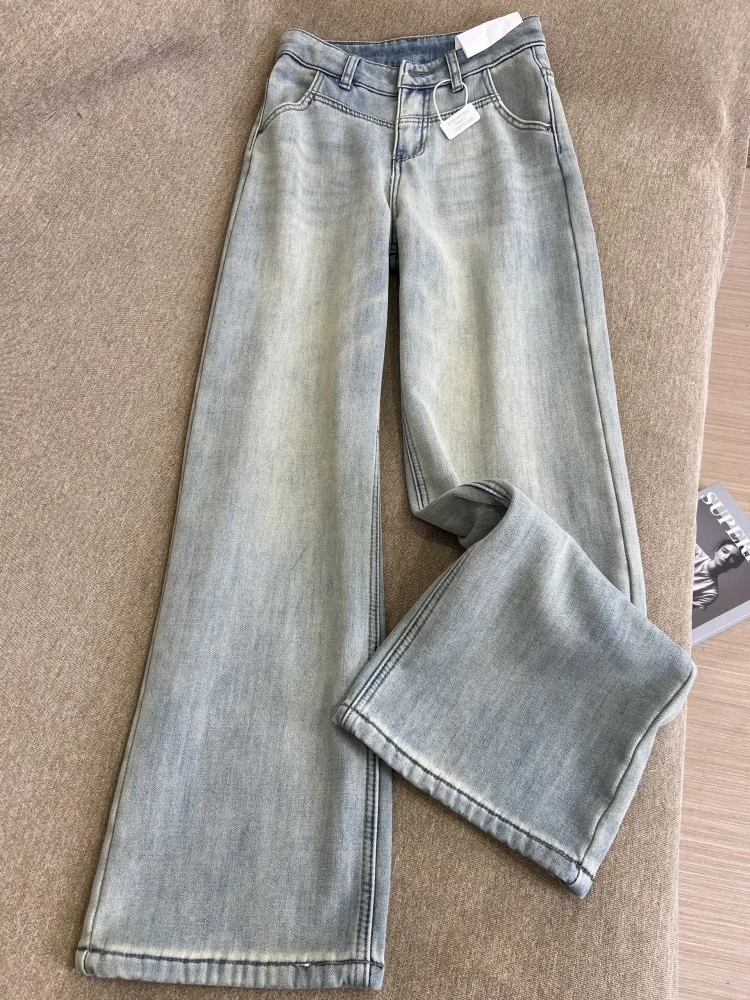 Light Wash Wide Leg Denim Jeans Women's Pear Shape Spring New plus Size Loose Slimming Drapey Straight Leg Pants
Light Wash Wide Leg Denim Jeans Women's Pear Shape Spring New plus Size Loose Slimming Drapey Straight Leg Pants