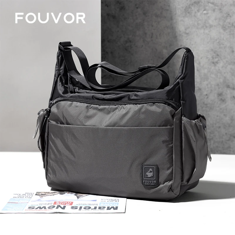Fouvor Large Men's Black Shoulder Bag Fashion Nylon Sports Travel Crossbody Bag 2025 Waterproof Casual Lightweight Bags 3027-06 
Fouvor Large Men's Black Shoulder Bag Fashion Nylon Sports Travel Crossbody Bag 2025 Waterproof Casual Lightweight Bags 3027-06