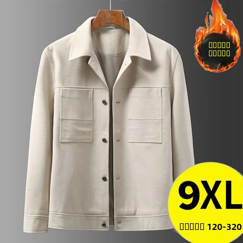 Autumn Winter Men's plus Size Casual Notch Collar Multiple kets Woolen Fabric ort Jaet Workwear Trendy Busin Coat
Autumn Winter Men's plus Size Casual Notch Collar Multiple kets Woolen Fabric ort Jaet Workwear Trendy Busin Coat