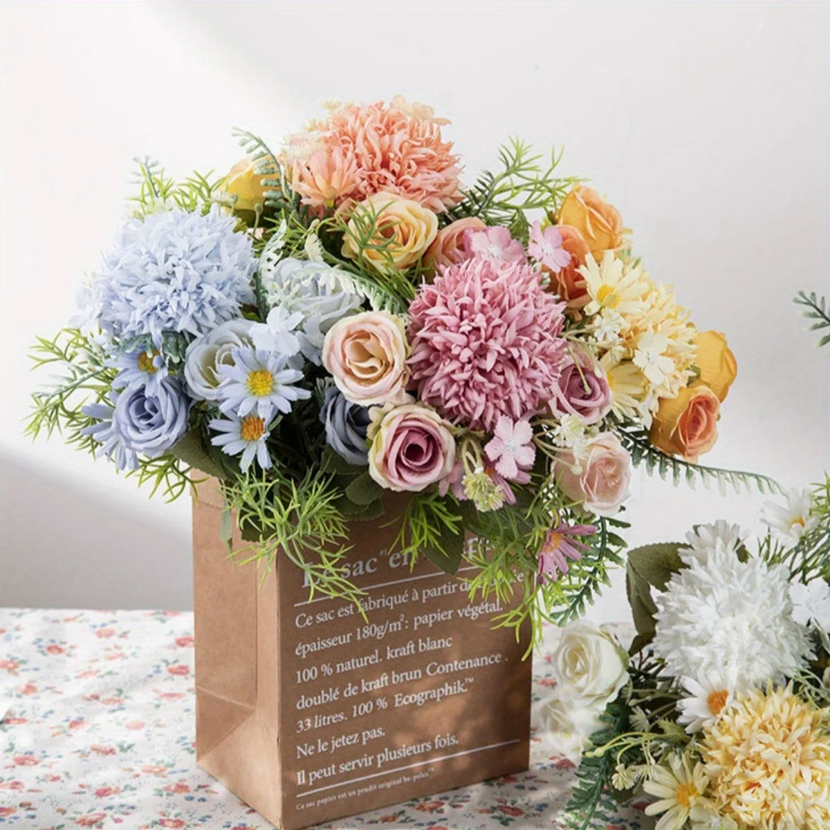 4 件套 Artificial Silk Flowers Bouquet for Home Decorations, Table Centerpieces Decorations, Flowers Arrangement, Wedding
4 件套 Artificial Silk Flowers Bouquet for Home Decorations, Table Centerpieces Decorations, Flowers Arrangement, Wedding