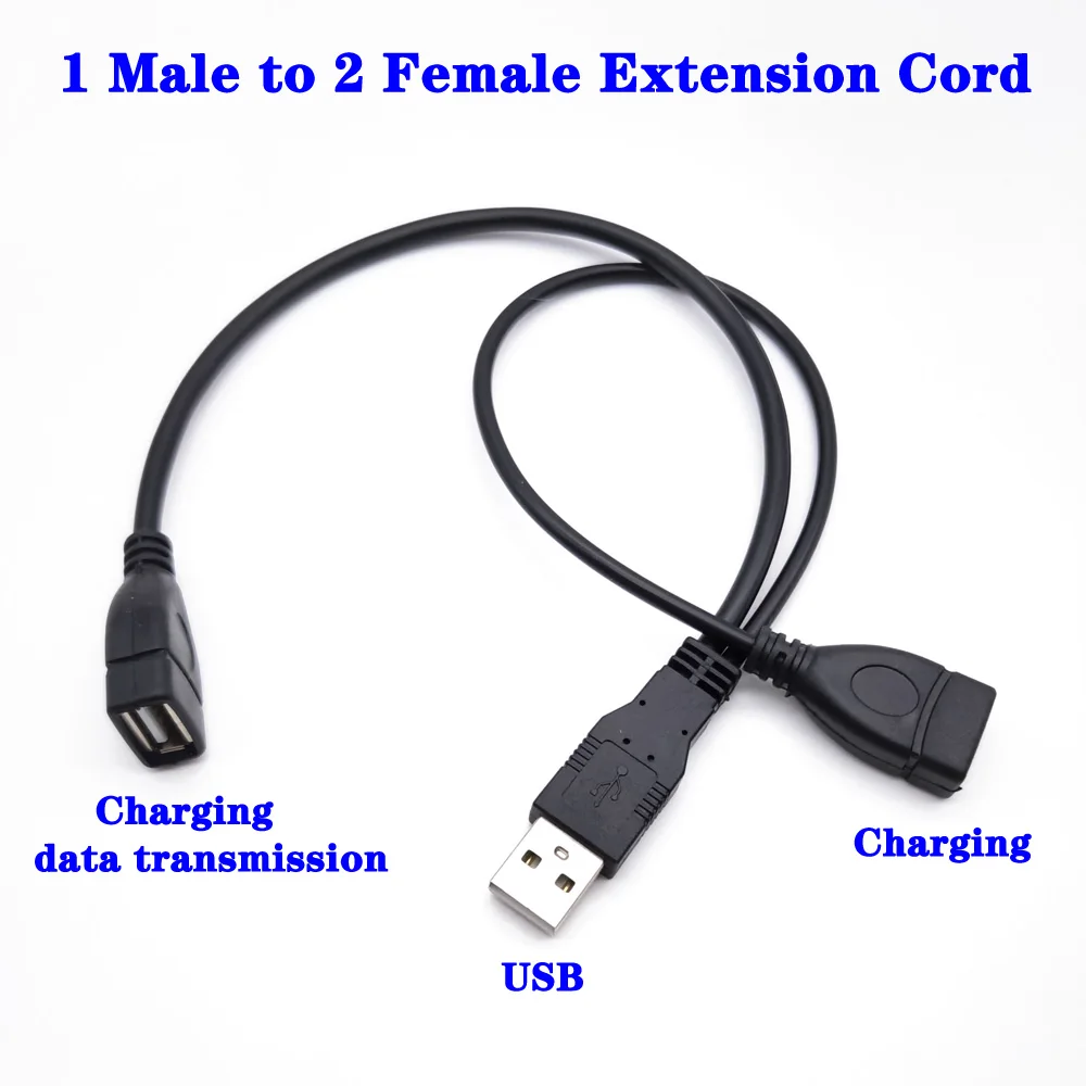 1Pcs USB 2.0 A Y Cable 1 Male To 2 Dual USB Female Data Hub Power Adapter One To Two Charging Power Cable Cord Extension Cable
1Pcs USB 2.0 A Y Cable 1 Male To 2 Dual USB Female Data Hub Power Adapter One To Two Charging Power Cable Cord Extension Cable