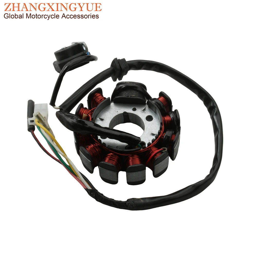 Scooter 11 Coil Magneto Stator For GY6 125cc 150cc 152QMI 157QMJ AC
Scooter 11 Coil Magneto Stator For GY6 125cc 150cc 152QMI 157QMJ AC