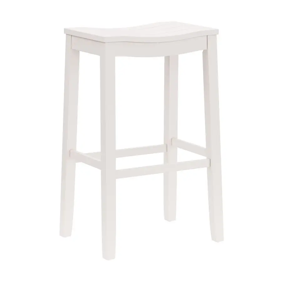 Furniture Fiddler Backless Saddle Bar Stool, White
Furniture Fiddler Backless Saddle Bar Stool, White