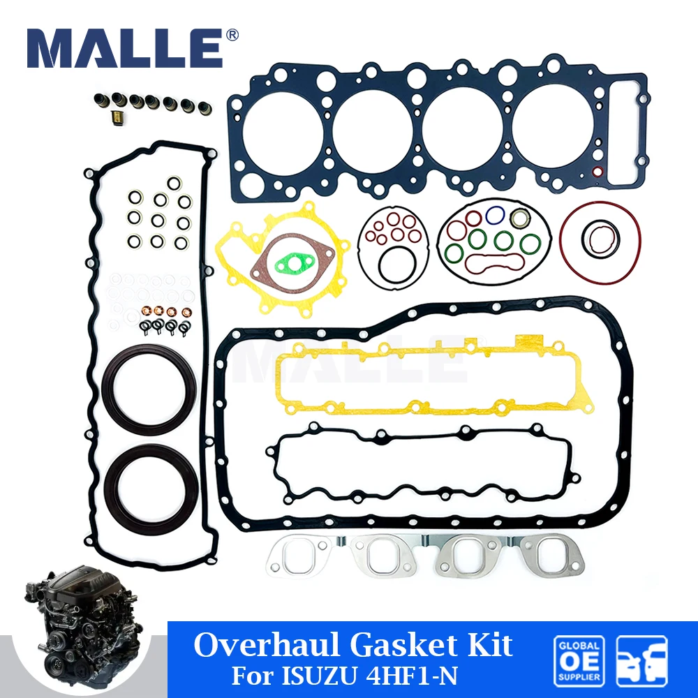 Engine Overhaul Gasket Kit For ISUZU 4HF1 4HF1-N Full Gasket Repair Set Auto Parts Car Accessories OEM 5-87814033-0 5-87813396-0 
Engine Overhaul Gasket Kit For ISUZU 4HF1 4HF1-N Full Gasket Repair Set Auto Parts Car Accessories OEM 5-87814033-0 5-87813396-0