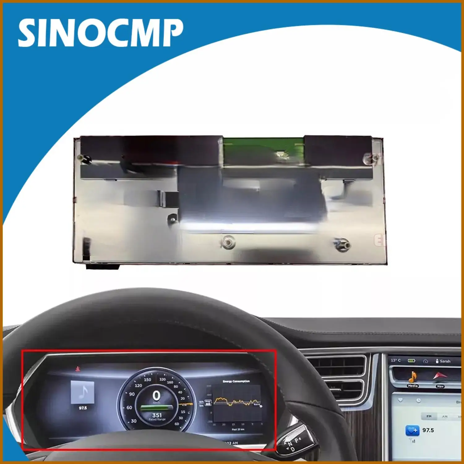 Цифровой дисплей приборной панели 12,3 дюйма TX31D06VM2AAA Замена для Tesla Model S X GEN 1 MCU1 2012-2016 транспортных средств 
Цифровой дисплей приборной панели 12,3 дюйма TX31D06VM2AAA Замена для Tesla Model S X GEN 1 MCU1 2012-2016 транспортных средств